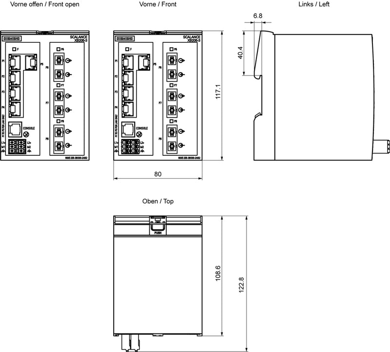 Siemens Netzwerk-Switch – 5 Ports für zuverlässige Verbindungen