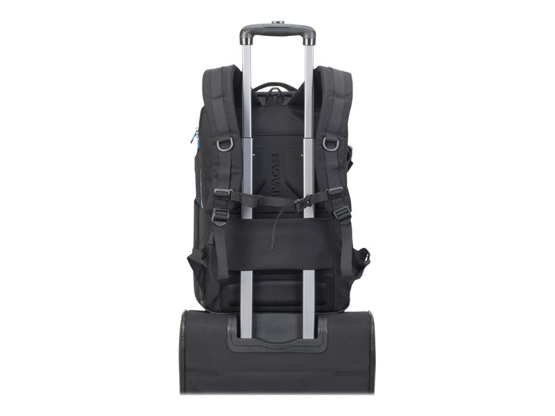 Rivacase Notebook-Rucksack – Wasserfest, stoßsicher für 17,3" Laptops