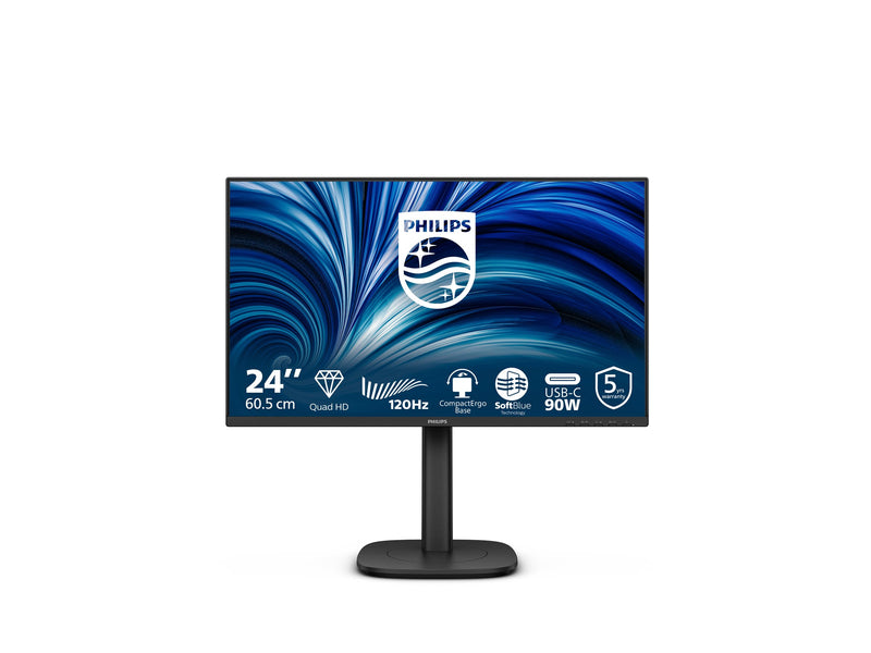 Philips 24" LED-Monitor – QHD, USB-C, Lautsprecher