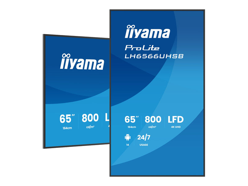 Iiyama 65" 4K-Display – Ideal für Digital Signage, Android integriert
