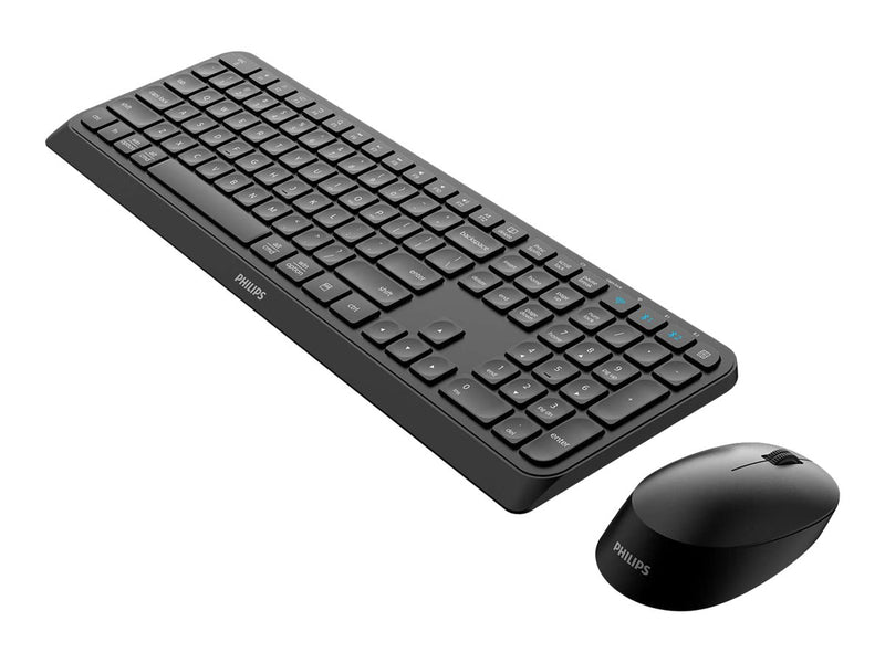 Philips Wireless Tastatur-Maus-Set – Kabellos, Ergonomisch