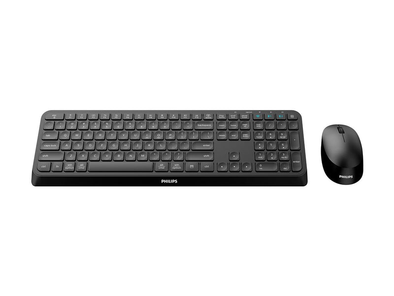 Philips Wireless Tastatur-Maus-Set – Kabellos, Ergonomisch