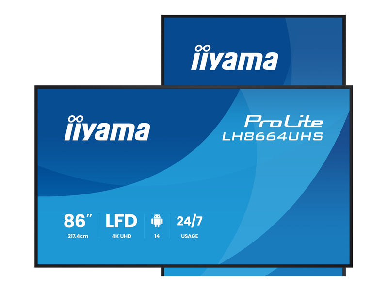 Iiyama 86" Display – 4K UHD, Android-Mediaplayer integriert