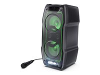 Sharp Party-Lautsprecher – 180W Sound, bunte Lichtshow