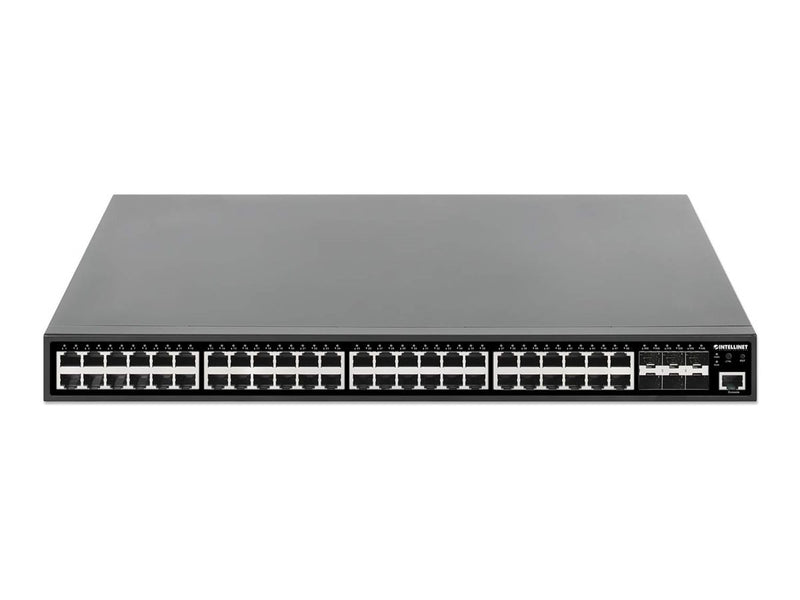 INTELLINET Managed Switch – 54 Anschlüsse, PoE+ Unterstützung
