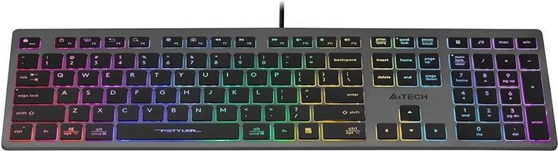 A4TECH Tastatur – Neon-Licht, Spritzwasserschutz