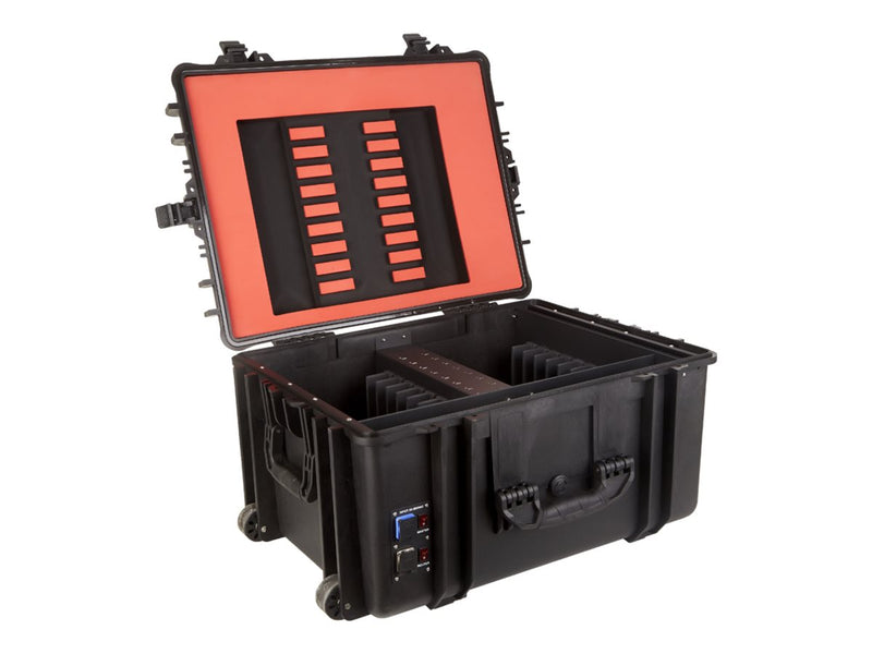 Deqster Tablet-Koffer – Schnellladefunktion für 16 Tablets