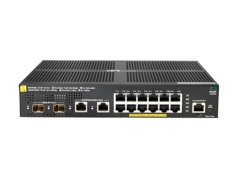 HPE Aruba Switch – 12 Anschlüsse, PoE+ für digitale Arbeitsplätze