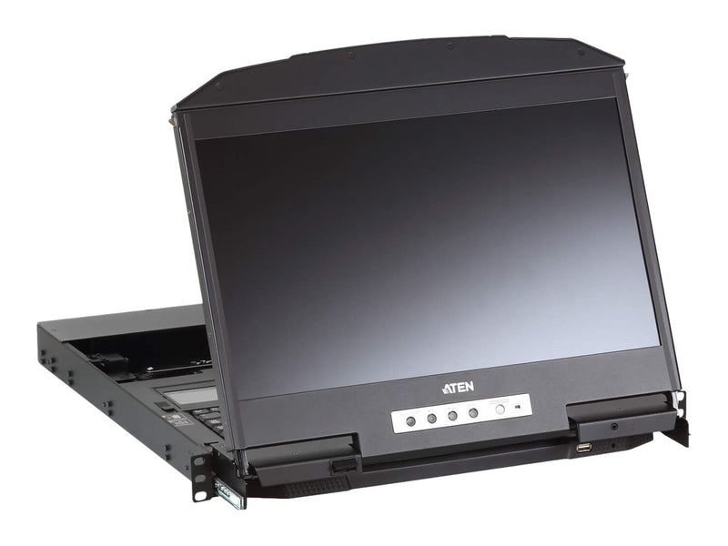 ATEN KVM-Konsole – 18,5" Full HD Display, HDMI, USB, für 19"-Rack