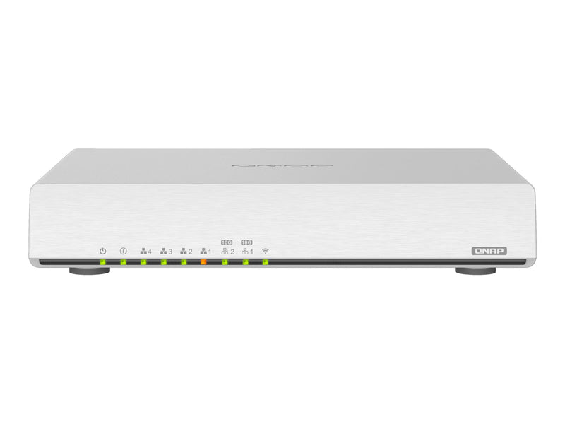 QNAP WLAN-Router – 10G Wi-Fi 6, geräuschlos, ideal für Home Office