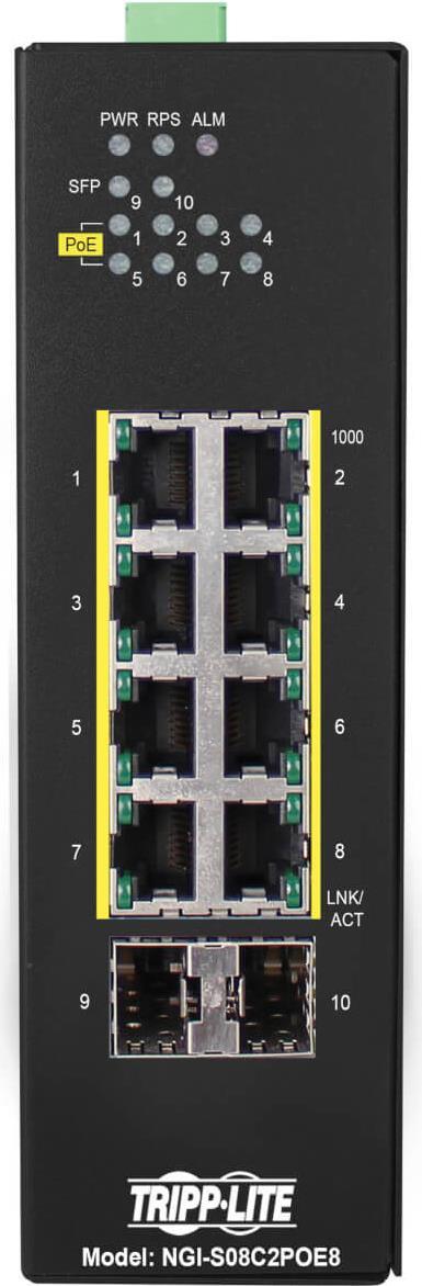 Eaton Netzwerk-Switch – 8 Ports, PoE+ für flexible Stromversorgung