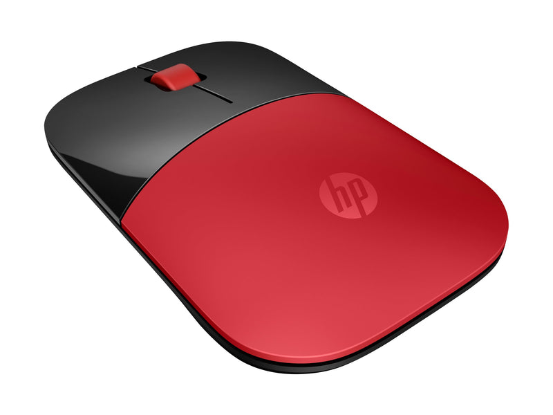 HP Kabellose Maus – Blaue LED, USB-Empfänger, Rot