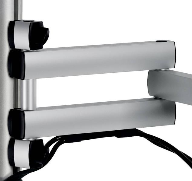 NOVUS Tastaturhalter XL – Silber, verstellbarer Neigungswinkel