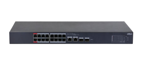 Dahua Netzwerk-Switch – 16 Ports, PoE für einfache Stromversorgung