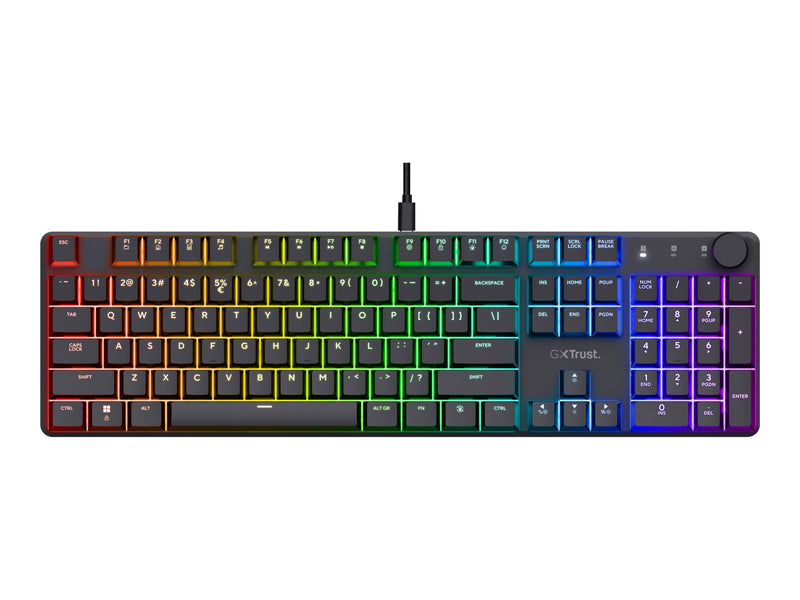 Trust GXT 866 Gaming-Tastatur – Mechanisch, RGB-Beleuchtung