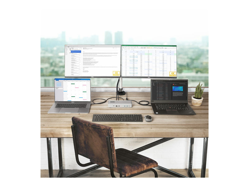 StarTech Dual Monitor Dock – Für 2 Laptops, 4K-Display
