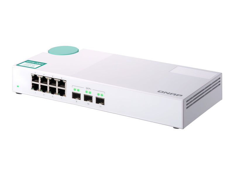 QNAP Netzwerk-Switch – 3x 10G & 8x Gigabit, geräuscharm
