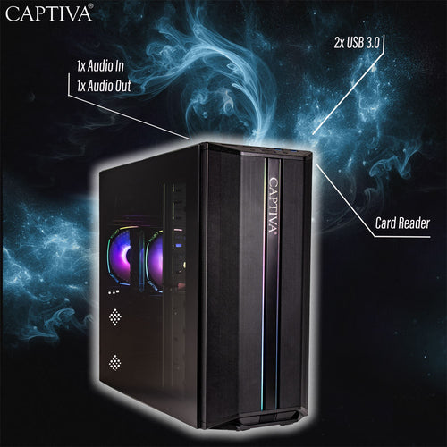Captiva Desktop-PC – AMD Ryzen 5, 16 GB RAM, ideal für Büroarbeit