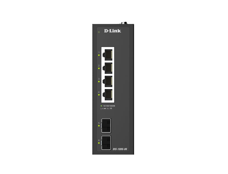 D-Link 6-Port Gigabit Switch – Robuste Netzwerklösung für Industrie