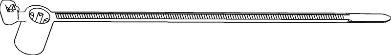 HellermannTyton Kabelbinder – Schwarz, mit Spreizanker