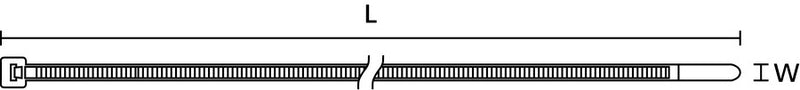 HellermannTyton Kabelbinder – 300 mm Länge, 1000 Stück