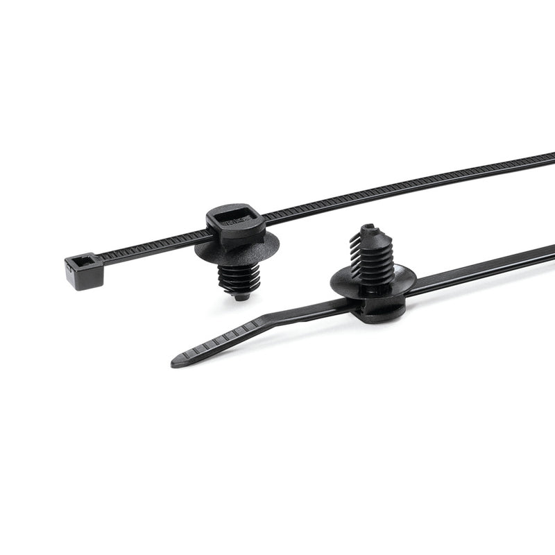 Hellermanntyton Kabelbinder – Schwarz, mit Spreizanker