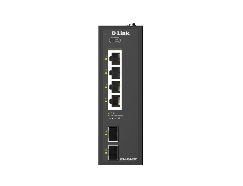D-Link 6-Port Switch – Gigabit, PoE für einfache Netzwerkverbindungen