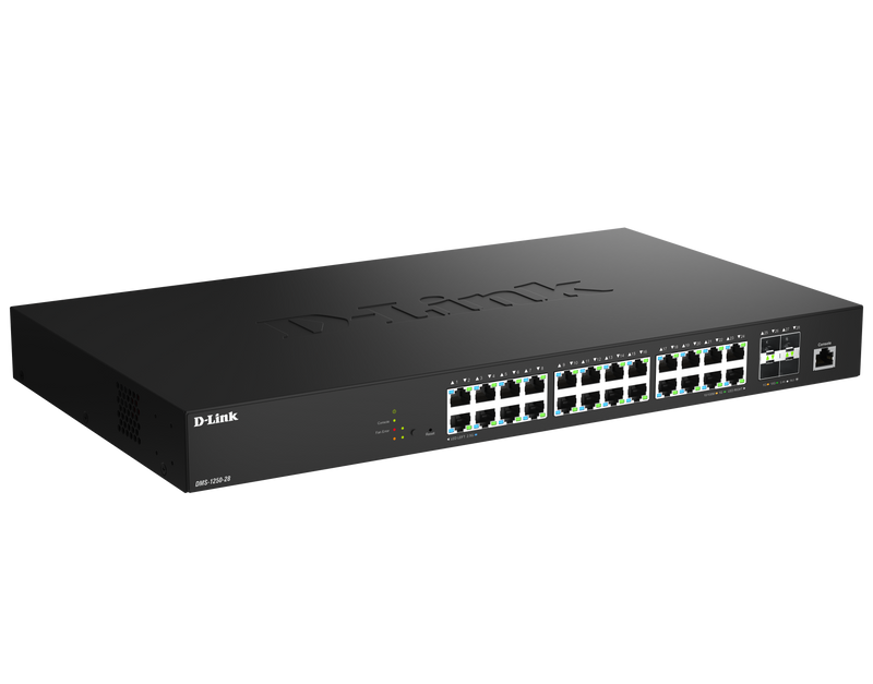 D-Link 28-Port Netzwerk-Switch – Vielseitig mit 2,5-Gigabit Ethernet