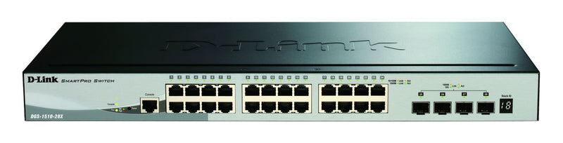 D-Link 28-Port Gigabit Switch – Smart, Rack-montierbar