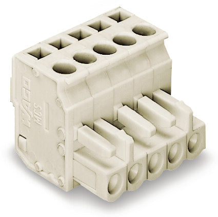 WAGO Buchsengehäuse-Kabel – 4-polig, 5 mm Rastermaß