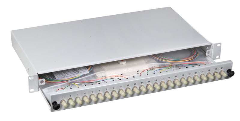 EFB Elektronik Glasfaser-Spleißbox – 24 Ports für effiziente Netzwerkverbindungen