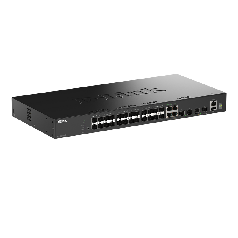 D-Link Netzwerkswitch – 28 Ports, Gigabit Ethernet