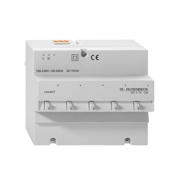Rutenbeck Gigabit-Switch – 5 Anschlüsse, für DIN-Schiene