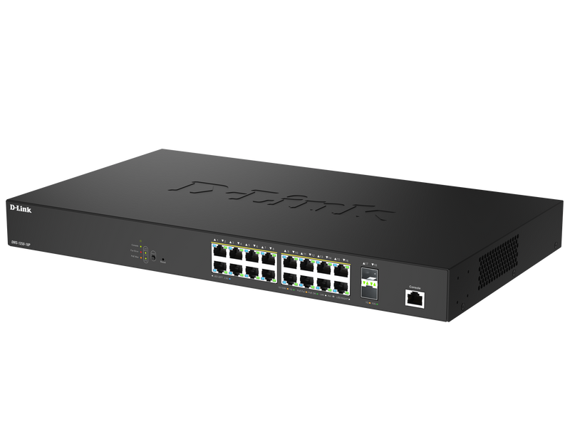 D-Link 18-Port Smart Switch – Schnelle Datenübertragung, PoE-Unterstützung