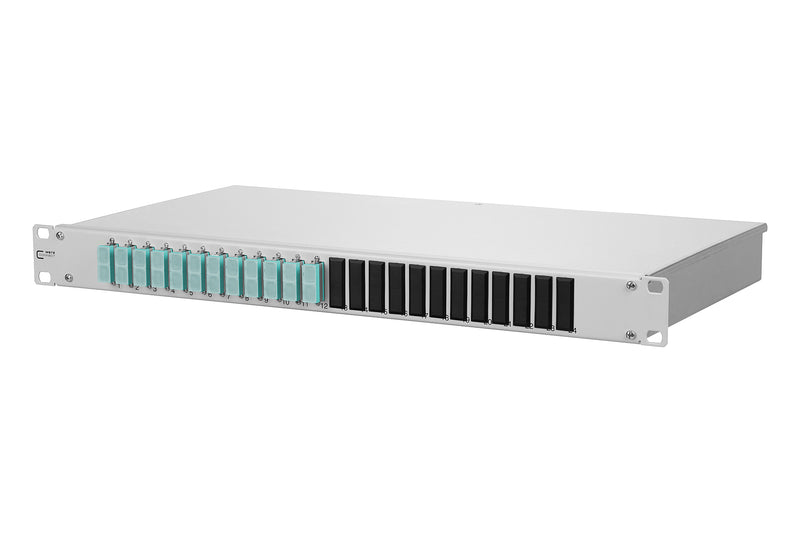 Metz Connect Glasfaser-Verteiler – 12 Ports, schnelle Datenübertragung