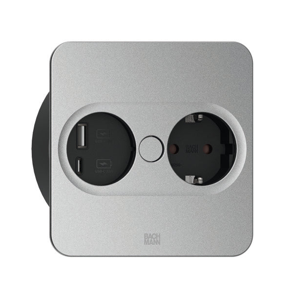 Bachmann Tischanschluss – USB A & C, für Büro und Konferenzräume