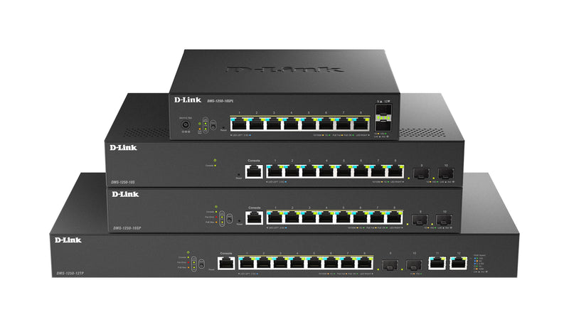 D-Link Netzwerk-Switch – 10 Anschlüsse, PoE++ Unterstützung