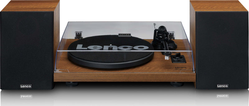 Lenco Plattenspieler – Holzlautsprecher, Bluetooth-fähig
