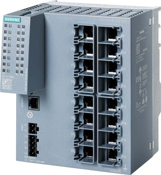 Siemens Netzwerk-Switch – 16 Ports, robustes Design