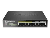 D-Link 8-Port Switch – 4 PoE-Anschlüsse, Gigabit-Geschwindigkeit