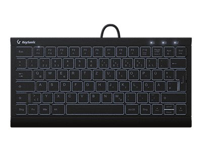 KEYSONIC Mini-Tastatur – Beleuchtet, mit Nummernblock