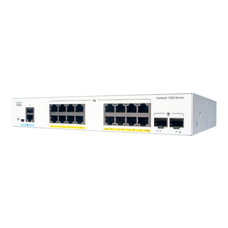 Cisco Netzwerk-Switch – 16 Anschlüsse, Gigabit Ethernet