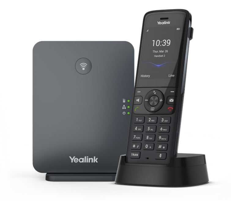 Yealink Schnurloses VoIP-Telefon – Bluetooth, 10 Mobilteile