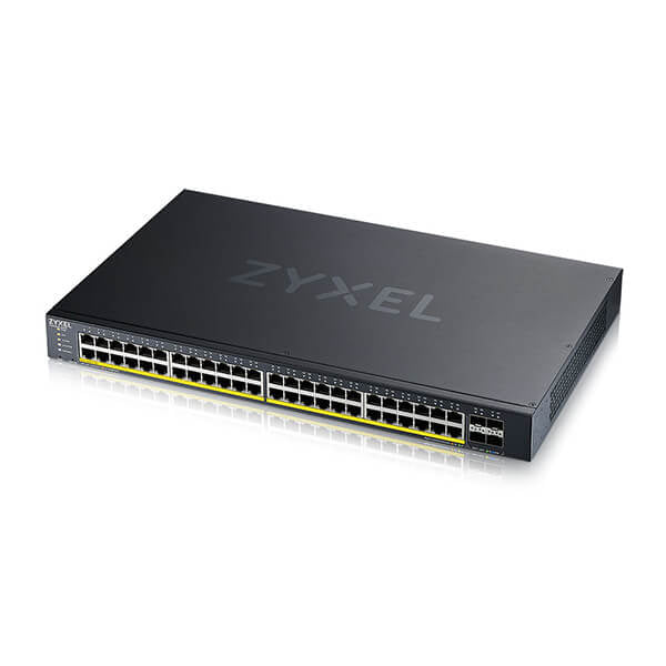 Zyxel 52-Port Switch – Smart Managed, PoE+ für große Netzwerke