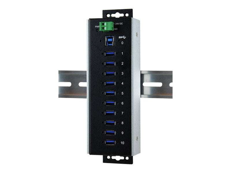 Exsys USB 3.0 Hub – 10 Ports, Schutz vor Spannungsschwankungen