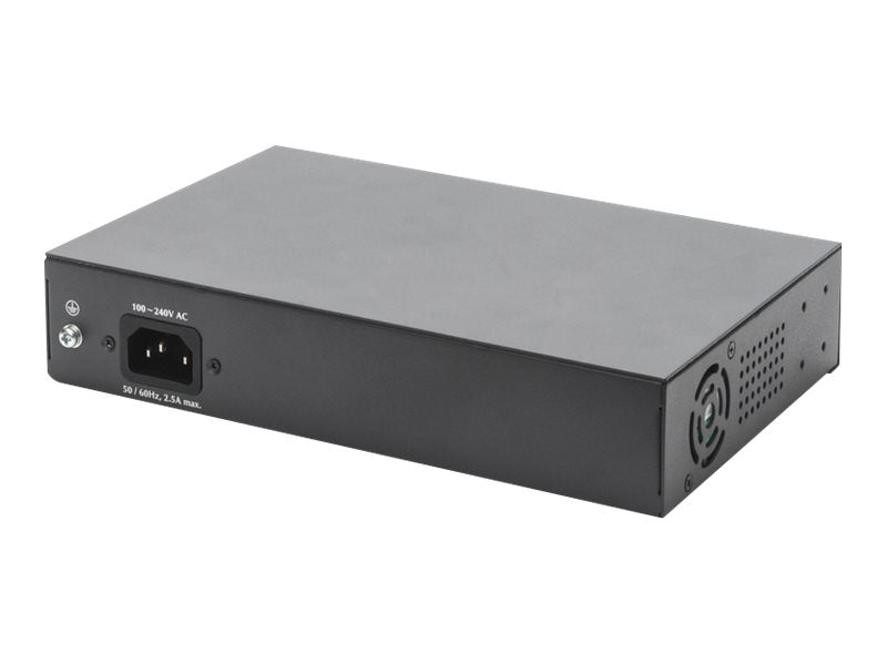 Digitus 8-Port Gigabit PoE Switch – Unmanaged, für kleine Netzwerke