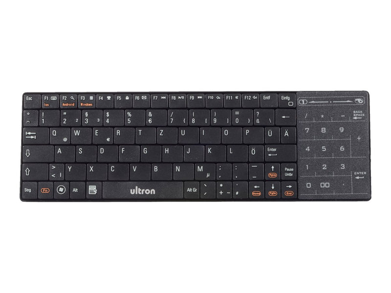 TERRATEC Ultron Bluetooth-Tastatur – Kabellos, Deutsch