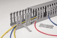 HellermannTyton Verdrahtungskanal – 24 m, grau, robustes PVC
