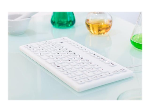 GETT Waschbare USB-Tastatur – 86 Tasten, deutsches Layout