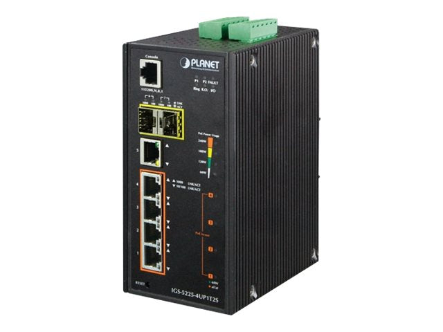 Planet Technology Netzwerk-Switch – 4 PoE-Ports, robustes Gehäuse